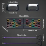 Planche De Pompes Push-Up Avec Bandes De Résistance Pulsher – Image 2